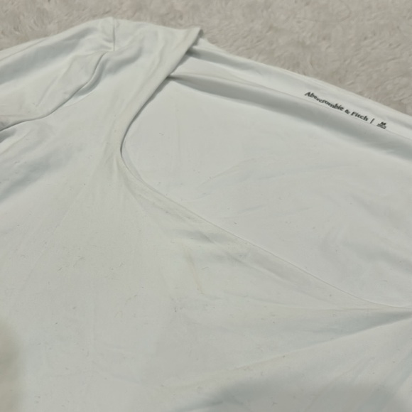 Abercrombie & Fitch - White Square-Neck Long Sleeved Bodysuit - M - Picture 10 of 13